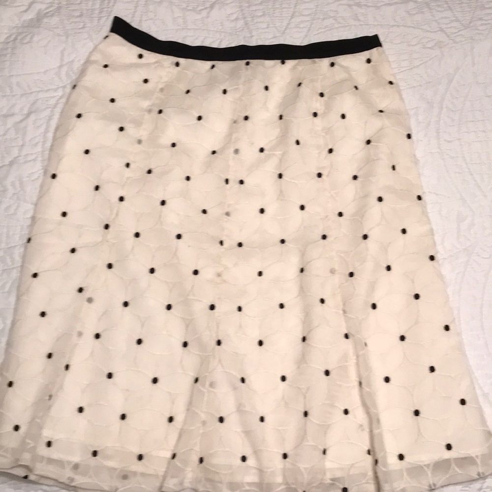 Loft cream skirt